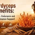 Cordyceps mushroom powder and capsules for natural energy, endurance, stamina, and performance support